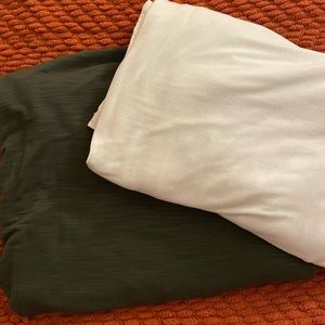 Set of 2 long sleeve luxe soft shirts